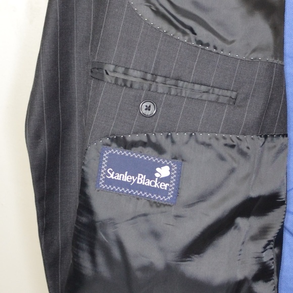 Stanley Blacker 50R Sport Coat Blazer Suit Jacket - Picture 7 of 8